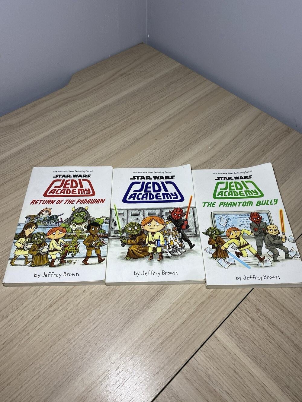 Book Lot of 3 STAR WARS JEDI ACADEMY by Jeffrey Brown Paperback